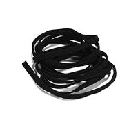 Elastic String Cord Twine Rope,Super Soft,Flat 5mm & 6mm and 3mm Round. for Dress Making Sewing Crafts Apparel,Millinery Hats,Baby Clothes,Maternity Wear,Neotrims, 5mm - Black, 5 Yards