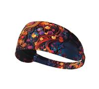 Elastic Sweat Absorbing Sports Headband Colorful Music Notes Outdoor Sports Elastic Headband Fitness Sports Yoga Cycling Headband