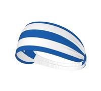 Elastic Sweat Absorbing Sports Headband Greek Flag Outdoor Sports Elastic Headband Fitness Sports Yoga Cycling Headband