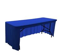 Elastic Tablecloth 4FT6FT8FT Stretch Table Cover for Wedding Par Banquet Hotel Decor White Table irt (Sapphire 120x58x58cm)