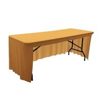 Elastic Tablecloth for 6FT & 8FT Tables White Table Cover for Wedding Banquet Par Decorirt Fits 4FT (120x58x58cm)