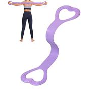 Elastic Tension Rope - Sturdy Cord, 43.5x9cm Stretch Strap for Pilates Yoga Training, Ergonomic Rope with Non-Slip Grip, Fitness Equipment, Portable Band for Gym Exercises and Office Travel