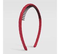 Elastic Thin Headband to Fix Comb Hair Clip with Teeth Non-slip Headband Hair Accessories Gold (Red 1pc (1Pack))