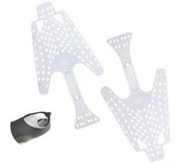 Elastic TPE Fin Shaper 33cm Black White Pair | Hand pull loop, easy insertion removal, quick for access, secure grip, hassle-free handling