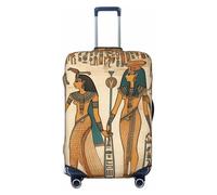 Elastic Travel Luggage Cover for Suitcase Tsa Approved Stretch Scratch-Resistant Suitcase Protector Cover Washable Women in ancient egypt Baggage Covers Fits 18-32 Inch Luggage Case, Black, M