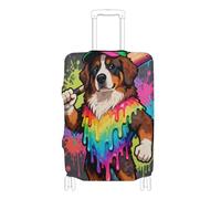 Elastic travel luggage cover protector Scratch-Resistant Fit carry on suitcase cover luggage protection Fit 18-32 Inch Luggage, Drop style Bourne Hill baseball player, XL 29-32 in