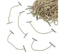 Elastic Treasury Tags 140mm Elastic Paper Fasteners String Binders Hole Punch Ties Treasury Tag Elasticated Paper Ties Stretchy Treasure Tags for Organising Filing Archiving (140mm - 500 Pack)