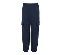 Elastic Waist Dark Navy Trousers - female - Part Two - Straight Trousers - Blue - S - Trousers S