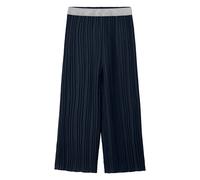 Elastic Waist Regular Fit High Rise Wide Leg Pleated Trousers Girl s.Oliver Bleu 8 years