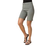 Elastic Waist Turn Up Stretch Shorts Roman Khaki 16