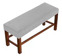 Elastic Waterproof Dining Bench Cover, Removable Washable Slipcover for 60-85cm Benches, Stretch Polyester Spandex Seat Protector, Furniture Cover