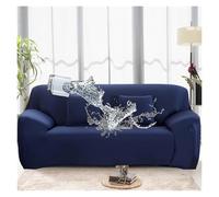 Elastic Waterproof Sofa Cover for 1/2/3/4 Seater L-Shaped Corner Protector Fine Fabric Furniture Slipcover for Living Room & Bedroom Deep Blue Large (195-230 cm)