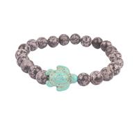 Elastic Whale Turtles Bracelet for Wildlife Protection Support Georgia's Aquarium Suitable for Trendy Men and Women Turtles Bead Bracelet, one size, As described
