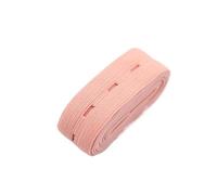 Elastic with Button Holes, Woven Buttonhole Elastic Bands 20mm By Yards Multicolor(Light Pink,20mm 2yads)
