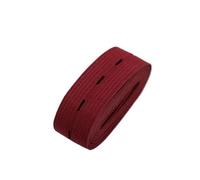 Elastic with Button Holes, Woven Buttonhole Elastic Bands 20mm By Yards Multicolor(Wine Red,20mm 2yads)