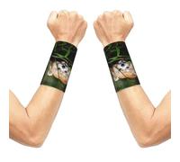 Elastic Wrist Compression Sleeves, Wrist Support for Pain Relief, 1 Pair | The Little Red Panda Seamless Wristband Design Makes It Ideal For Fitness, Basketball, Tennis, And Typing.