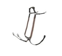 LeMieux Arika Elasticated Breastplate - Brown/Silver Full
