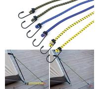 Elasticated Bungee Cords Military Army Basha Straps Hook Luggage 5 Lengths 40cm - 120cm (60cm - 24", 1)