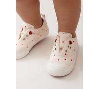 Elasticated Canvas Trainers for Babies printed beige