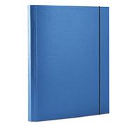 Elasticated File Office Products PP A4/30 Blue/Document Archiving/Type-with Flap/Kind-with Eraser/Material-Cardboard/PP/Coating-Single-Sided/Colour-Blue/Format-A4