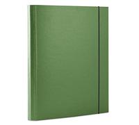 Elasticated File Office Products PP A4/30 Green/Document Archiving/Type-with Flap/Kind-with Eraser/Material-Cardboard/PP/Coating-Single-Sided/Colour-Green/Format-A4
