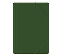 Elasticated File Office Products PP A4 500 MICR Green/Document Archiving/Type-3-flap/Kind-with Eraser/Material-PP/Colour-Green/Format-A4 / Dimensions (mm)-240x320