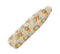 Elasticated Ironing Board Covers 125 X 45 Brown Animals Universal iron board covers and Padding,Adjustable Fastener,Durable,Washable,Easy to Install,Slip-resistant and heat-resistan