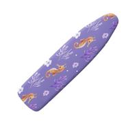 Elasticated Ironing Board Covers 125 X 45 Yellow Animals Universal iron board covers and Padding,Adjustable Fastener,Durable,Washable,Easy to Install,Slip-resistant and heat-resistan
