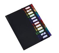Elasticated Multi Section Paper File Organiser 12 Color Coded Compartment Expandable Folder Office Accessory Office School Supplies File Organiser Folder