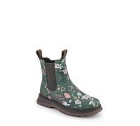 Elasticated Slip-On Boots With Inside Zip Pavers Green 5