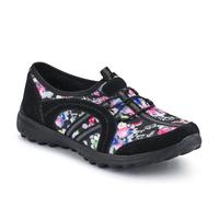 Elasticated Slip-On Trainers - Black Size 5