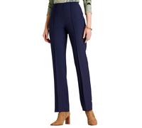 Elasticated Waist Comfort Trouser with Pintuck Stitch Chums Navy 16XS
