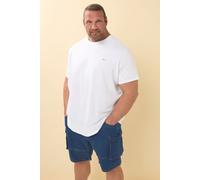 Elasticated Waist Denim Cargo Shorts BadRhino Dark Indigo XXL