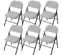 Elasticized Folding Chair Covers Set of 2Protective Seat anBackrest Covers for Dining Office Events Home Decor (04 6pcs)
