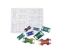 Elastomer Pet Name Label Cast Create Tradition Collar Enchantments Keyrings with Rosin Epoxy Art Materials Flexible Elastomer Cast Organisms