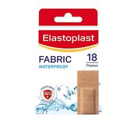 Elastoplast Fabric Plasters 18 Waterproof Strips, Breathable, Large Pack (18 pcs)