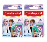 Elastoplast Disney Frozen Assorted Sizes (20 Pieces) Coloured First Aid Plasters for