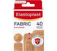Elastoplast Extra Flexible Fabric Plaster Strips (10 x 40 Pieces), Extra Flexible Fabric Plasters, Breathable Plasters, Flexible Large Plasters