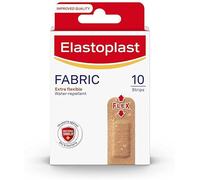 Elastoplast Extra Flexible Fabric Plaster Strips (10 x 10 Pieces), Extra Flexible Wound Care Fabric Plasters, Breathable Plasters, Flexible Large Plasters