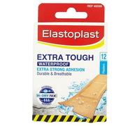 Elastoplast Extra Tough Waterproof Fabric Plasters - 12 Count (Pack of 1)