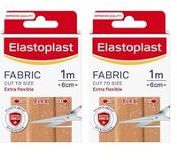 Elastoplast Fabric Cut to Size Plasters, Extra Flexible, Water-Repellent & Breathable Large Plasters (Pack of 2) (1m x 6cm)