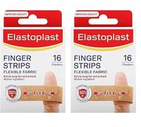Elastoplast Finger Strip Plasters, Other, 16 Count (Pack of 2)