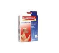 Elastoplast Finger Strips – Extra Flexible Fabric, Waterproof – 16 Pack