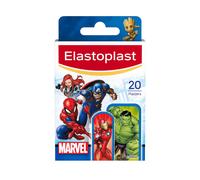Elastoplast Marvel Plasters, Assorted Sizes (20 Pieces), Coloured First Aid for Children, Kid’s Everyday use with Marvel Superhero Designs, Easy Rem