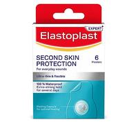 Elastoplast Second Skin Protection Plasters (6 Pieces), Hydrocolloid Waterproof Plasters with Advanced and Flexible Protection and Faster Wound Healing, Ultra-Thin Plaster Strips