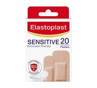 Elastoplast Sensitive Hypoallergenic Plasters Light (20 Pieces), for Painless Removal, Soft and Breathable Fabric Plasters, Strong Adhesive, Light Skin Tone, for Sensitive Skin