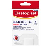Elastoplast Sensitive XL Med+ Dressings (5 Strips), Pack of First Aid Plasters,