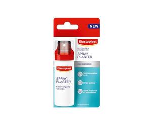 Elastoplast Spray Plaster for Wounds (40ml), Quick-Drying and Easy to Apply on Everyday Abrasions, Flexible and Invisible Wound Dressing, Water-Resistant Protection, Up to 40 Applications