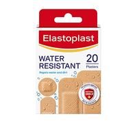 Elastoplast Water Resistant Plastic Plasters (20 Pieces), Dirt and Water-Resistant, Waterproof, Ideal for First Aid, Strong Adhesion with Non-Stick Wound Pad, Breathable Material, Tan
