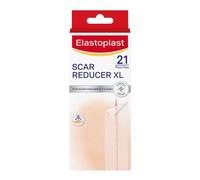 Elastoplast XL Scar Reducer Plasters (21 Pieces), Scar Cover Up Treatment, Strong Adhesion Scar Sheets to Reduce Visibility of Scars, Scar Plaster, Water-Resistant XL Plasters, Clear